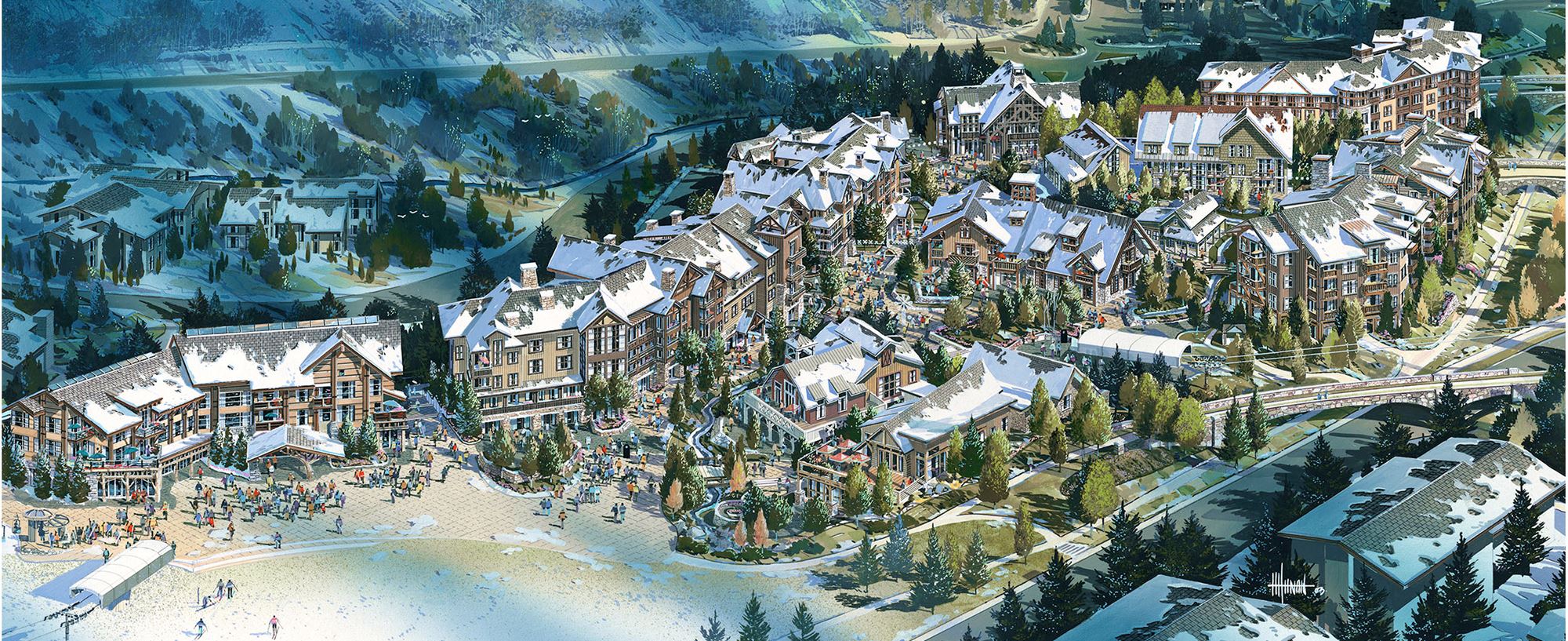 ski village resort planning