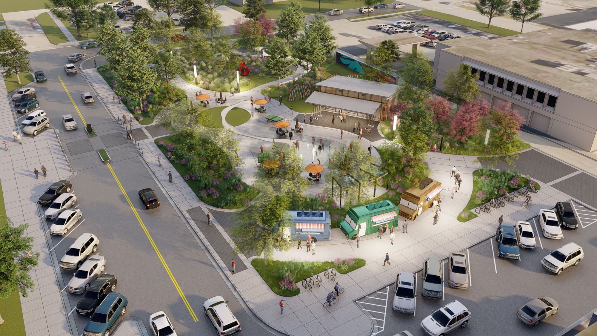 Greening the Urban Landscape, One Civic Plaza and Pocket Park at a Time